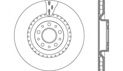 OPEN PARTS bda263420 -  Тормозной диск